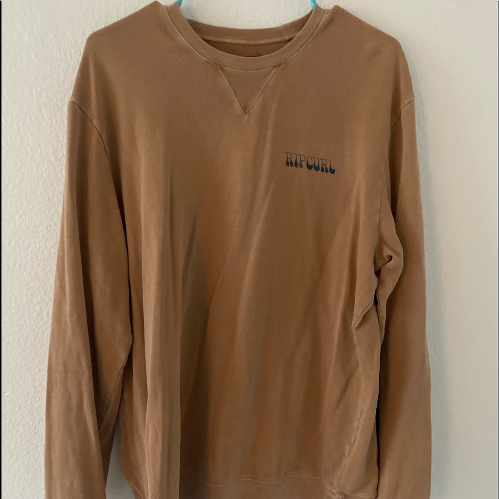 Ripcurl Men’s Tan crew neck hoodie